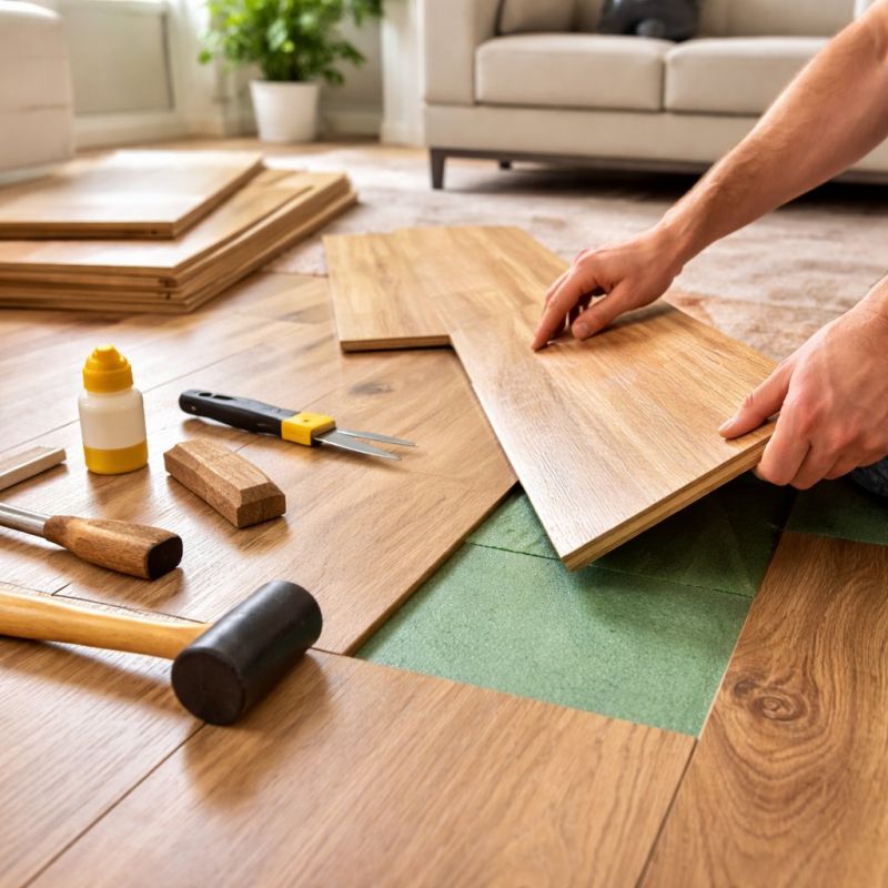 Laminate Floor Repair in Montgomery County, TX