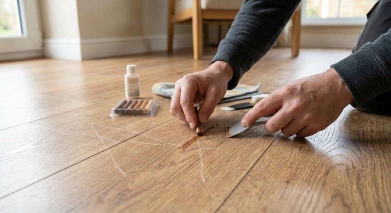 Laminate Floor Scratch Repair in Spring, TX