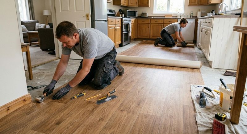 Linoleum Floor Installation in Spring, TX