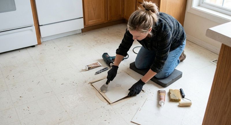 Linoleum Tile Repair in Spring, TX