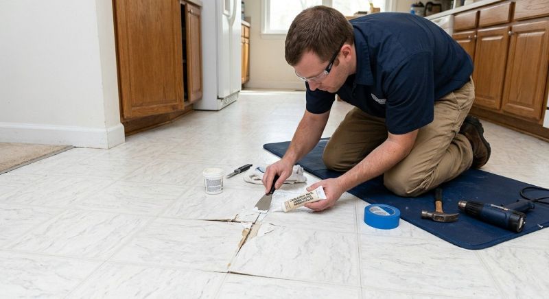 Linoleum Tile Repair in Spring, TX