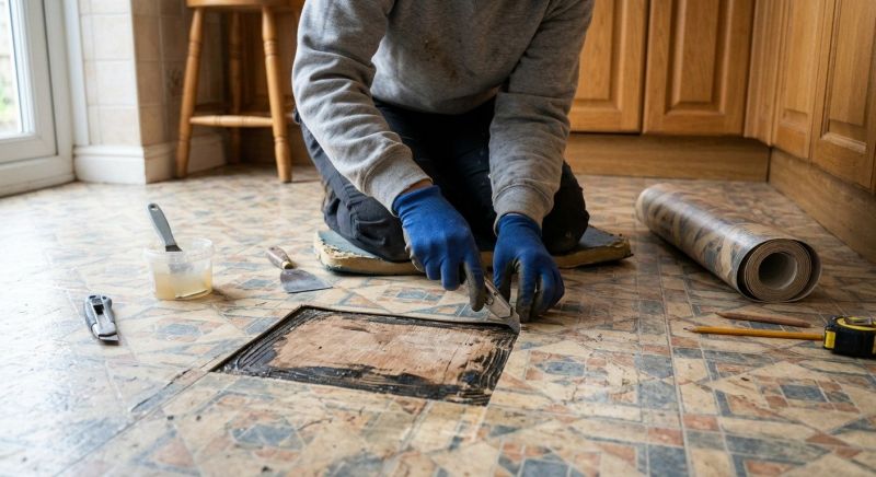 Linoleum Tile Repair in Spring, TX