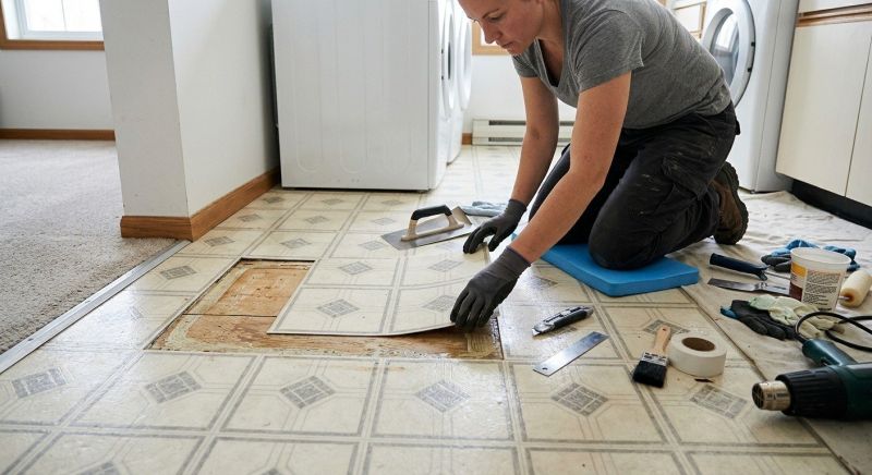 Sheet Flooring Repair in Spring, TX