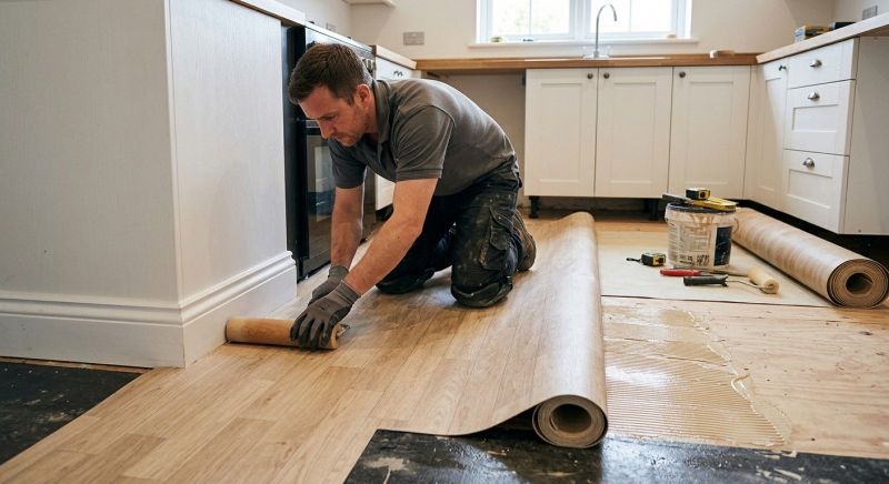 Sheet Linoleum Installation in Montgomery County, TX