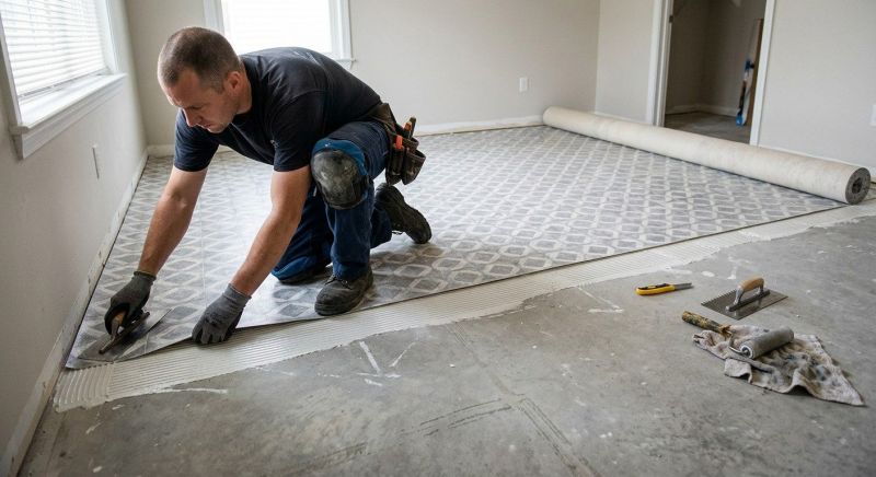 Sheet Vinyl Installation in Conroe, TX