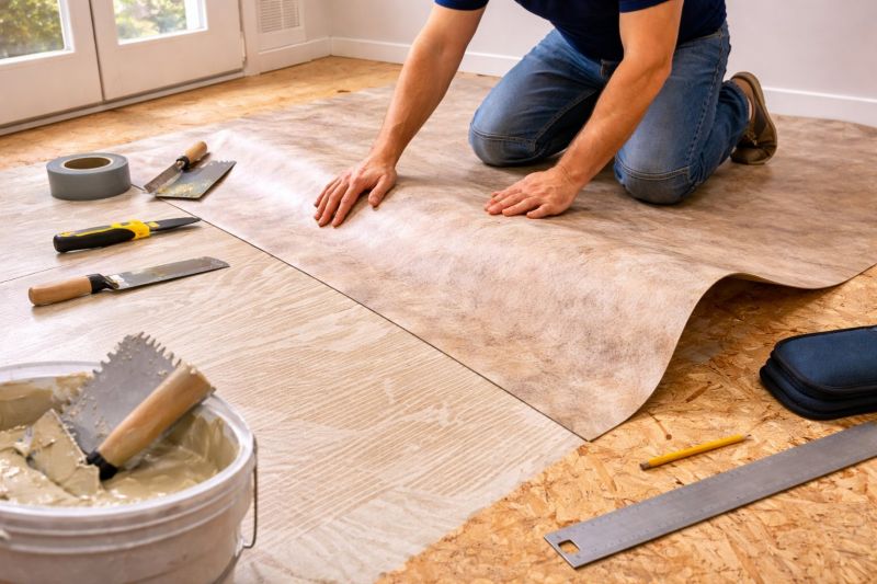 Sheet Vinyl Installation in Tomball, TX