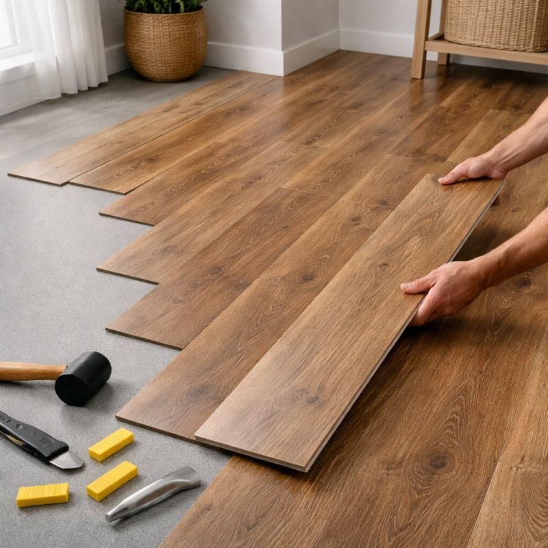 Vinyl Plank Floor Installation in Spring, TX