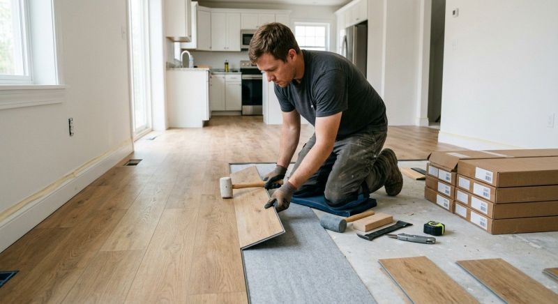 Vinyl Plank Floor Installation in Spring, TX